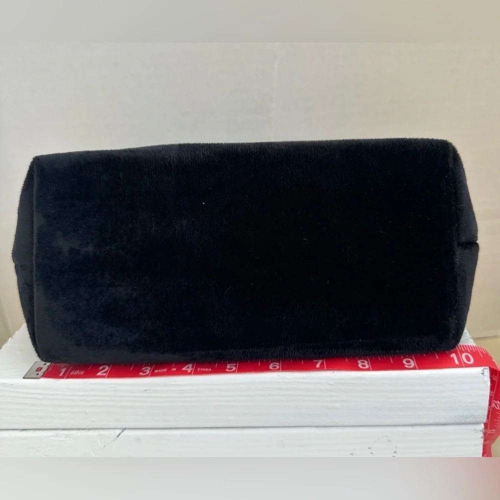 Juicy Couture Black and Pink Cosmetic Bags with Rhinestone Embellishments